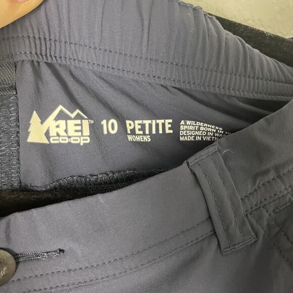 Rei Women’s Ripstop Cargo Pants Size 10 Navy blue Hiking Trailing Outdoor 206 - Picture 3 of 7